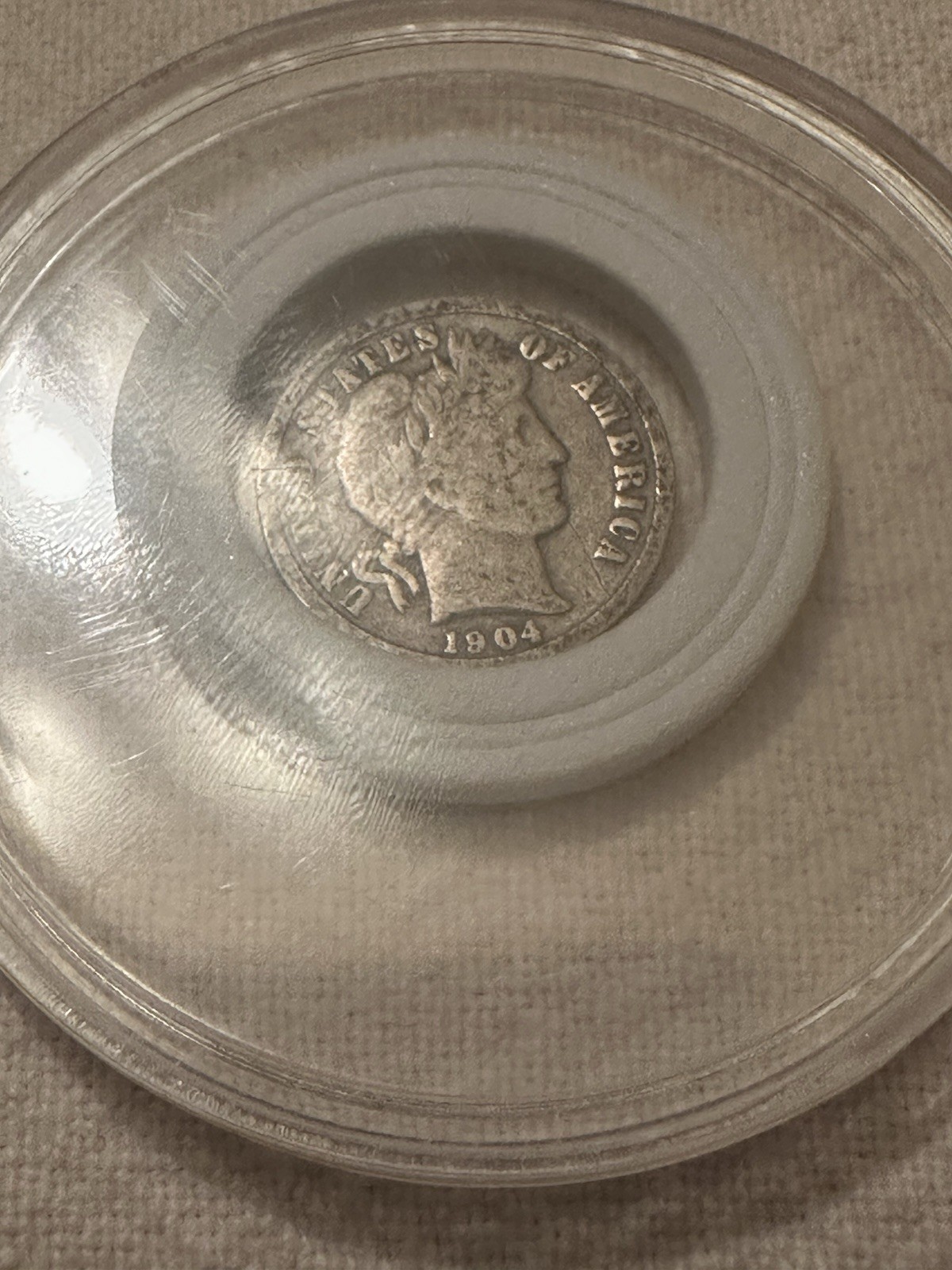 1904 Barber Dime SHARP DETAILS