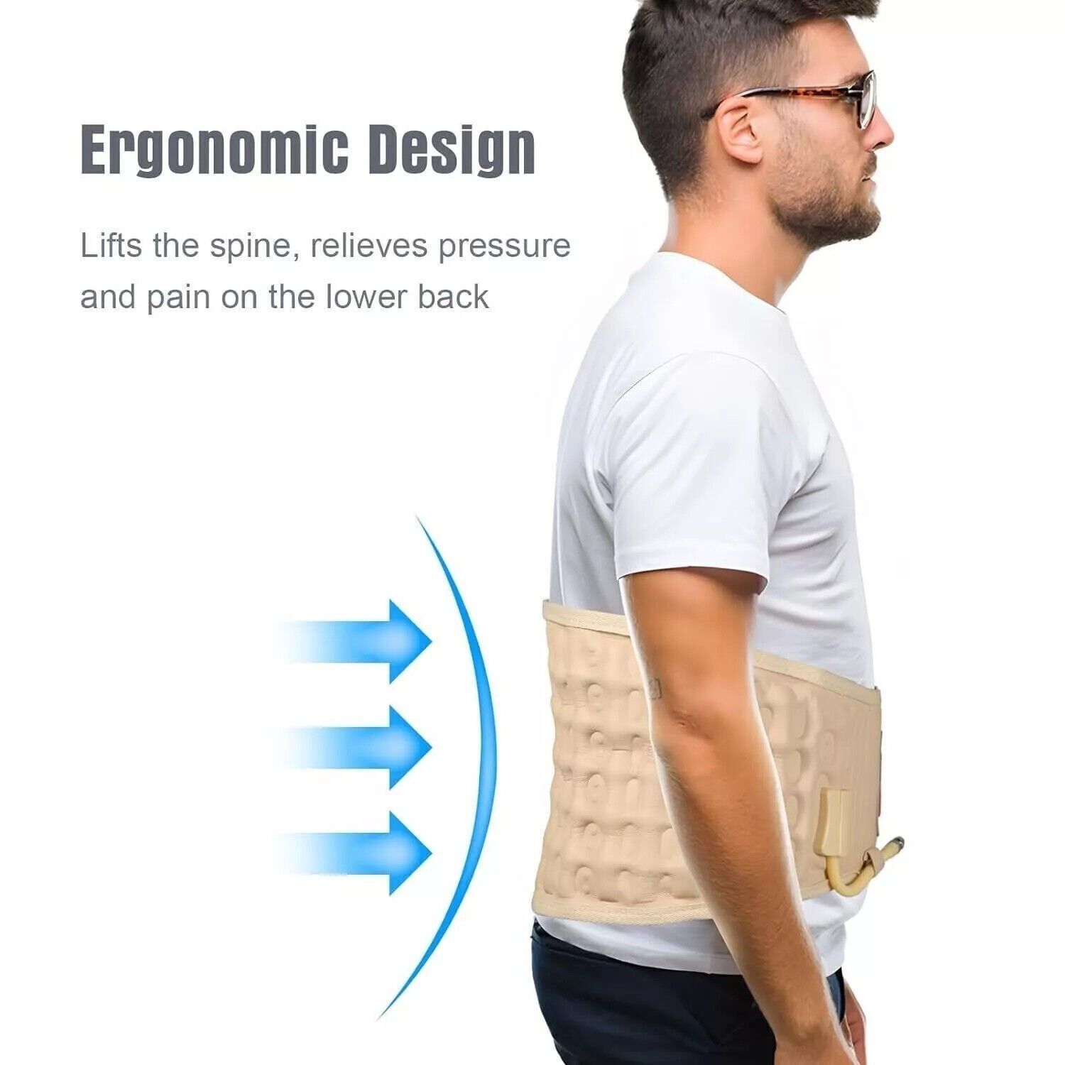 Spine Decompression Back Belt Lumbar Support for Lower Back Pain Relief