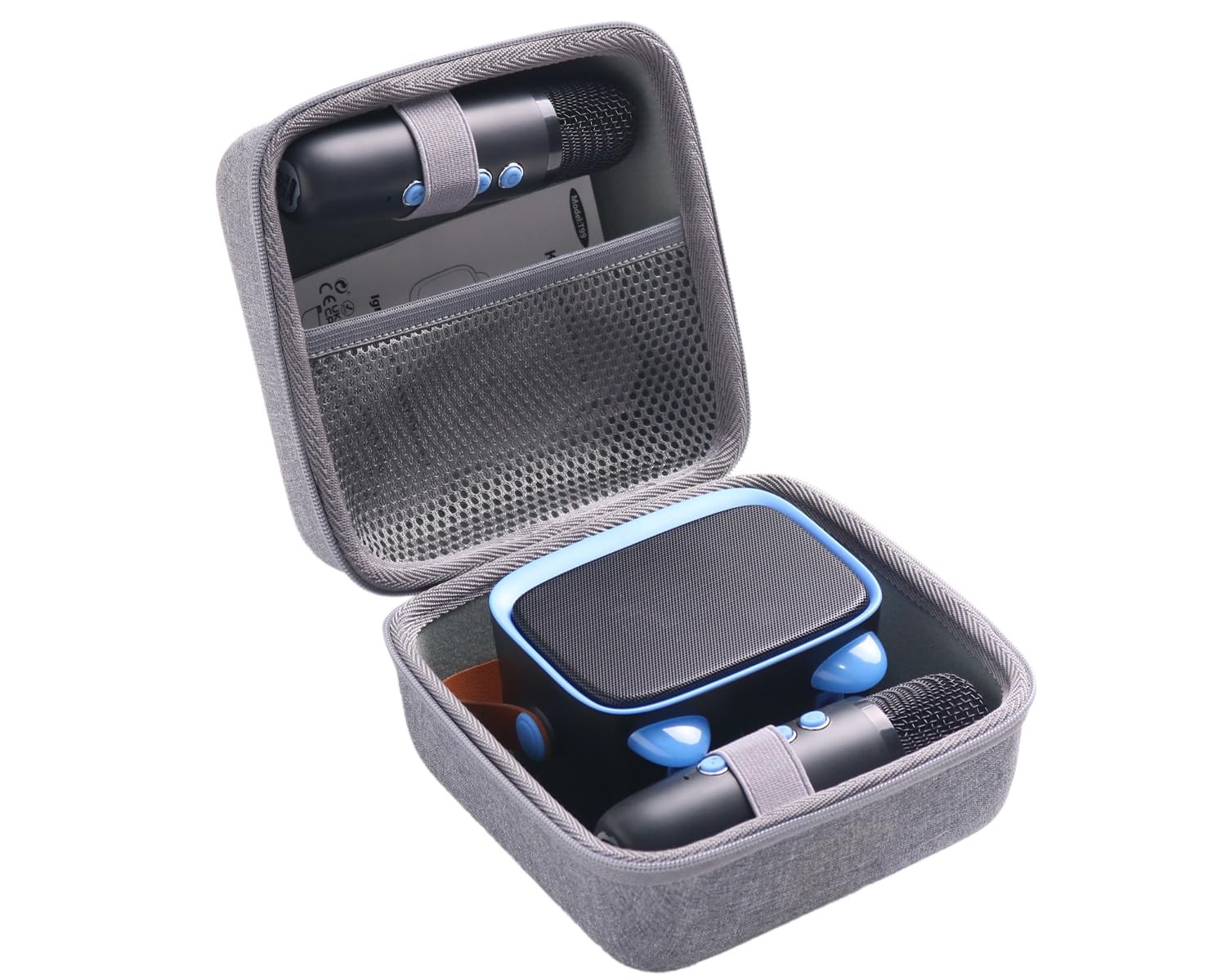 inDomit case for YLL Zicor Kinglucky CscyyAmz IROO Kids Karaoke Machine Gray