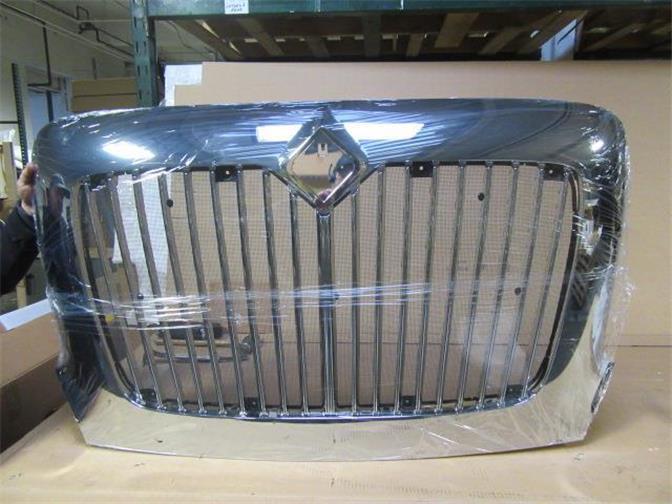 02-Up International Transtar 8600 Chrome Aftermarket Grill With Bug Screen