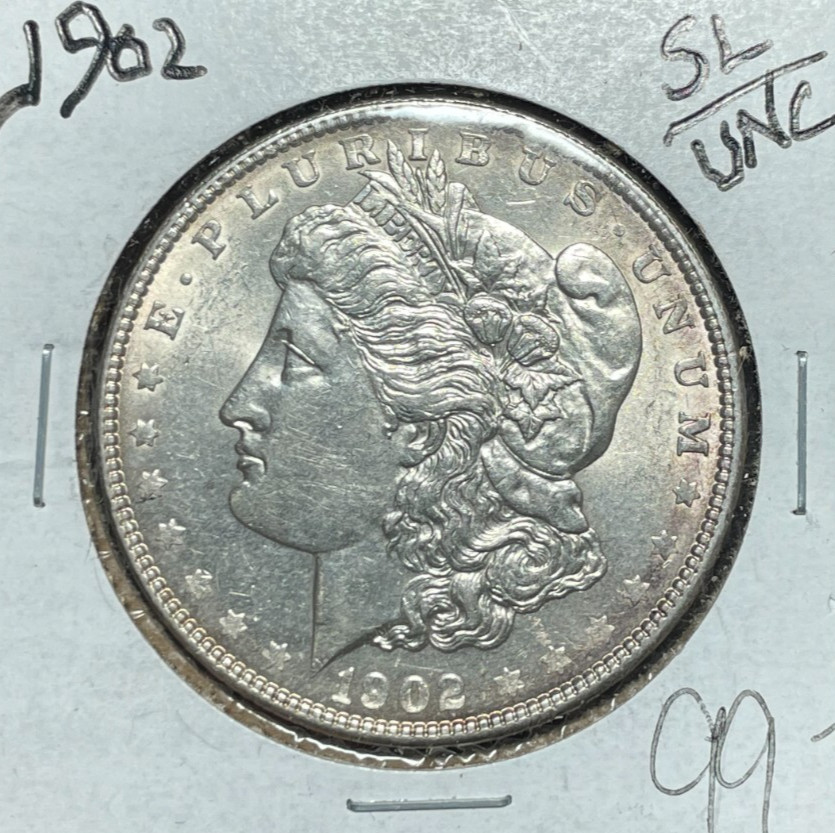 1902 MORGAN SILVER DOLLAR ~SL/UNC ~NICE COIN~