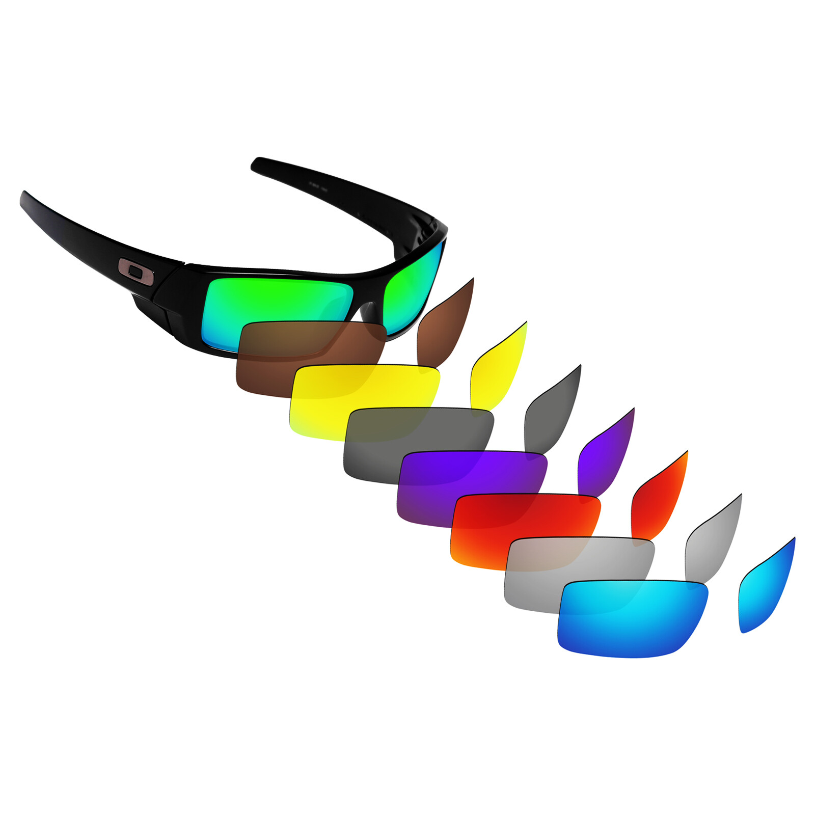 Hawkry Polarized Replacement Lenses for-Oakley Gascan Sunglass - Multiple