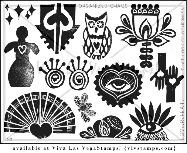 Unmounted Rubber Stamp Plate, Unmounted/Uncut Pink Rubber Stamps