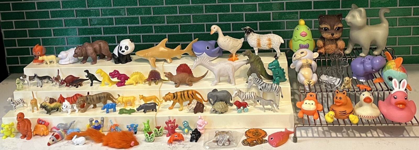 Huge Lot of 75+ Animal Figurines Toys - Dinosaurs Jungle Ocean Farm Forest Tales