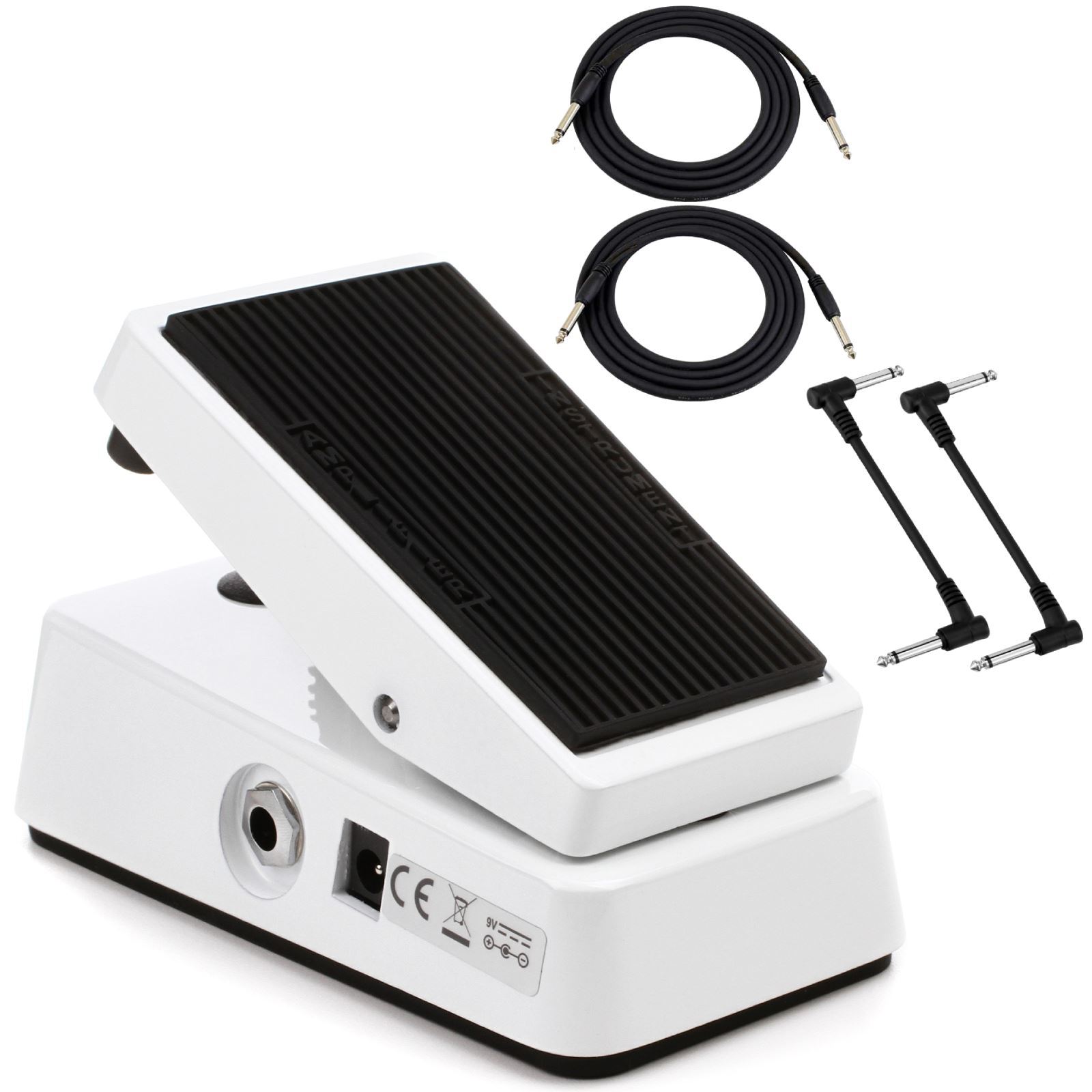 Dunlop CBM105Q Cry Baby Bass Mini Wah Pedal Bundle with Cables