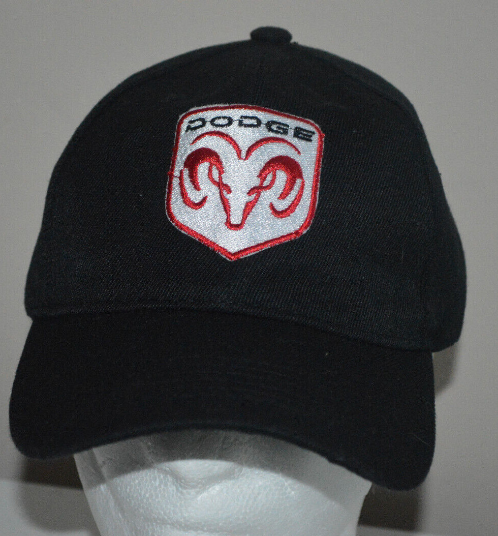 DODGE RAM HAT BLACK Strapback TRUCK  Stitched Logo MEN VGC