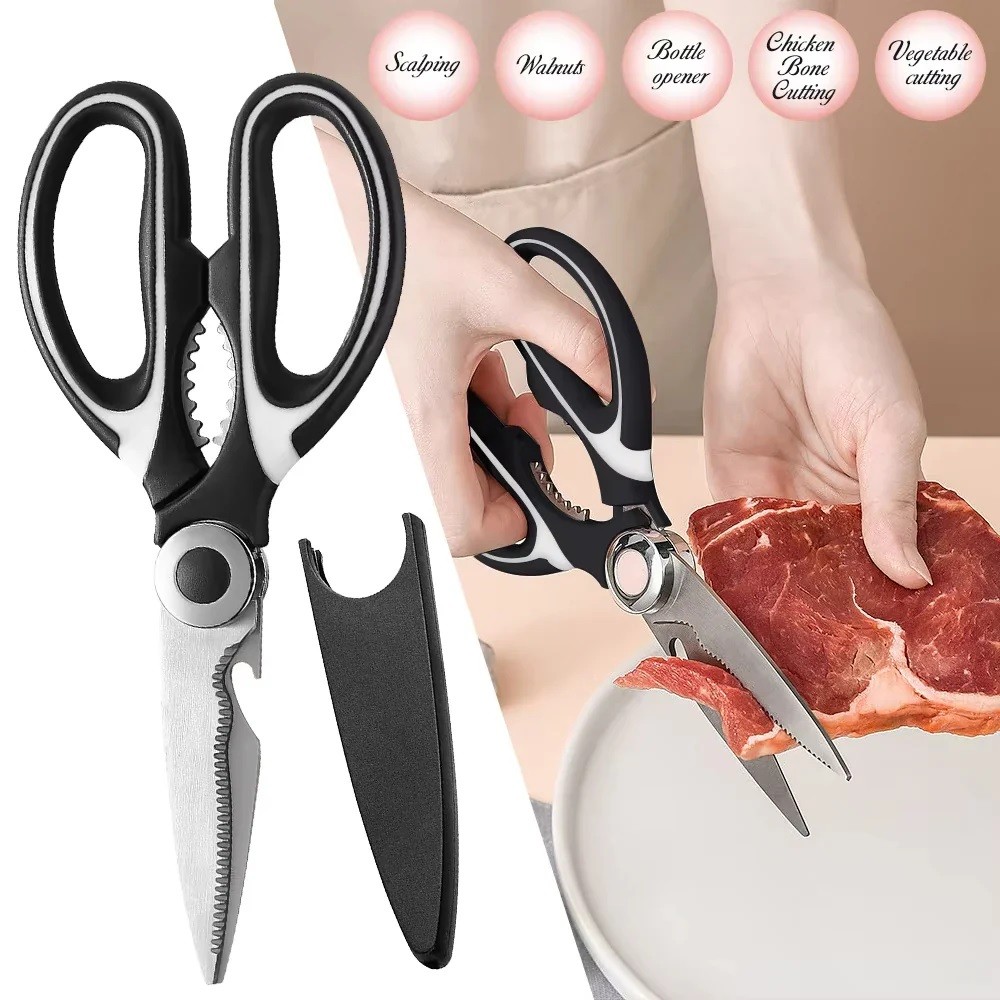 Heavy Duty Kitchen Shears Scissors Stainless Steel Multipurpose Ultra Sharp New