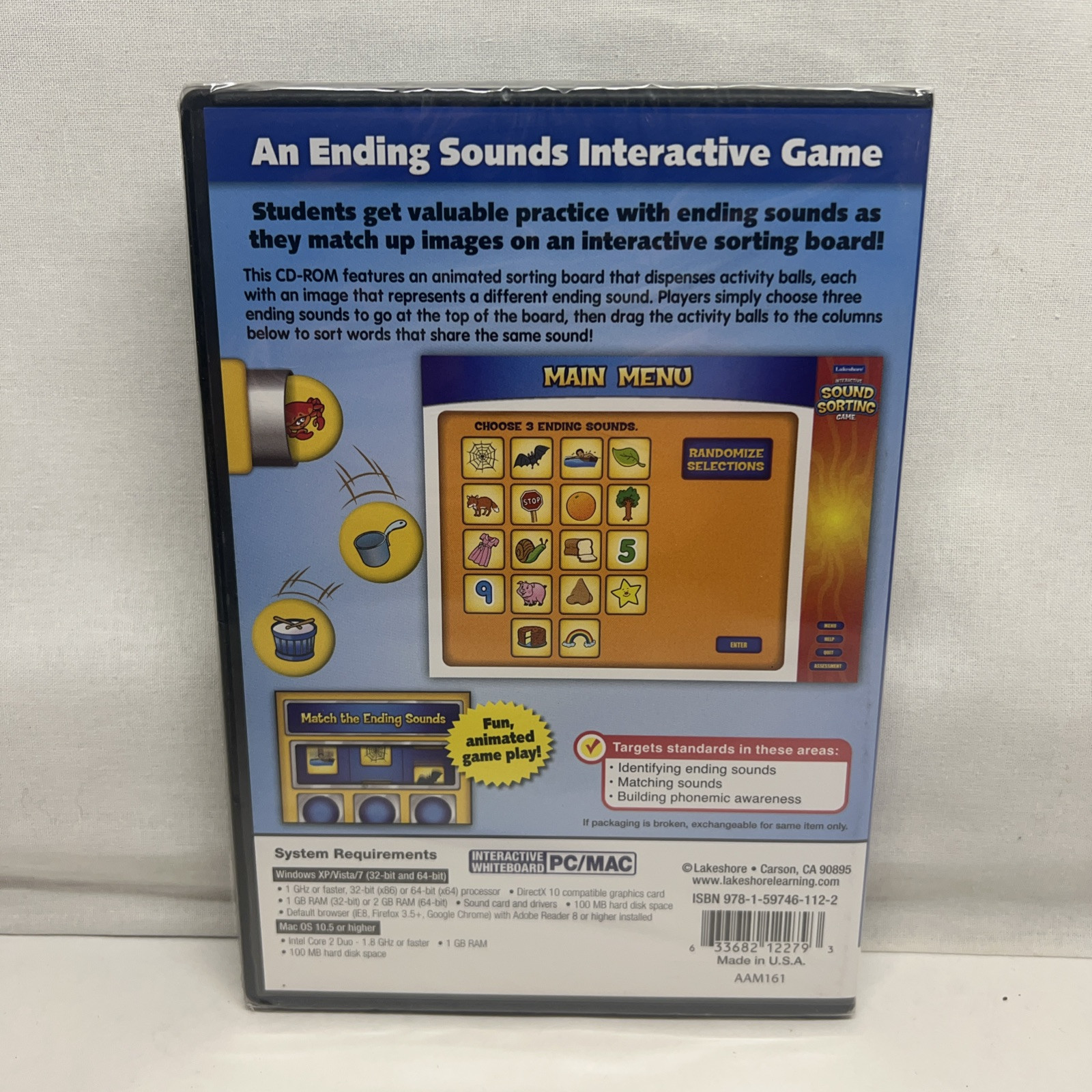 ILakeshore Interactive Whiteboard Software Sound Sorting PC/Mac Grades PreK-2