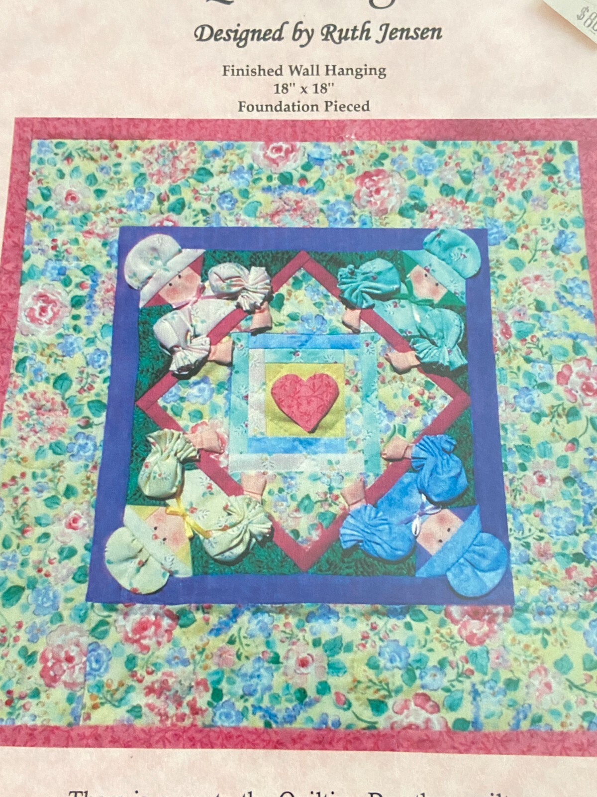 The Quilting Bee ~Thimbleart Foundation Pieced Quilt Wall Hanging Pattern