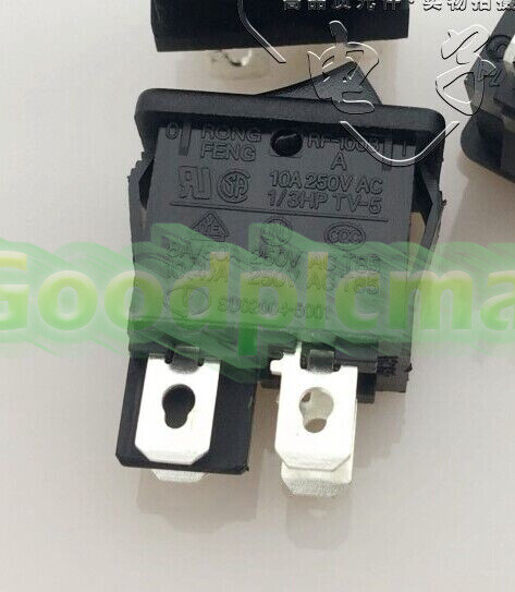 RONG FENG RF-1003 10A 250VAC 4Feet 2 Positions  TV-5 Rocker Switch 1Pcs/