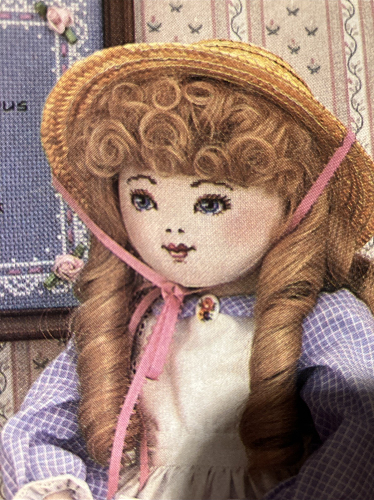 Doll Face and Sampler Counted Crosstitch Pattern
