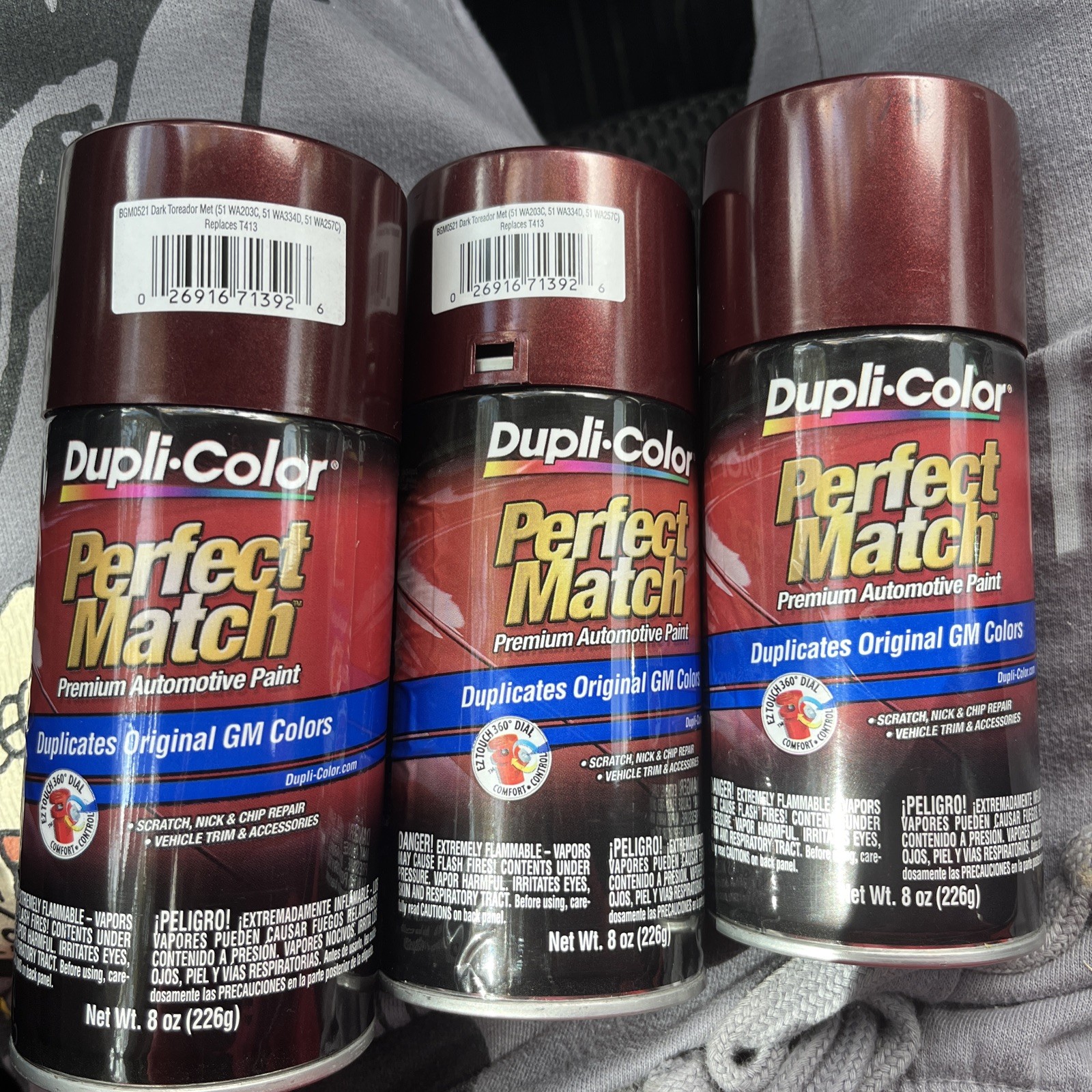 Duplicolor BGM0521 Dark Toreador Metallic WA203C For GM Code 51  8oz Spray Paint