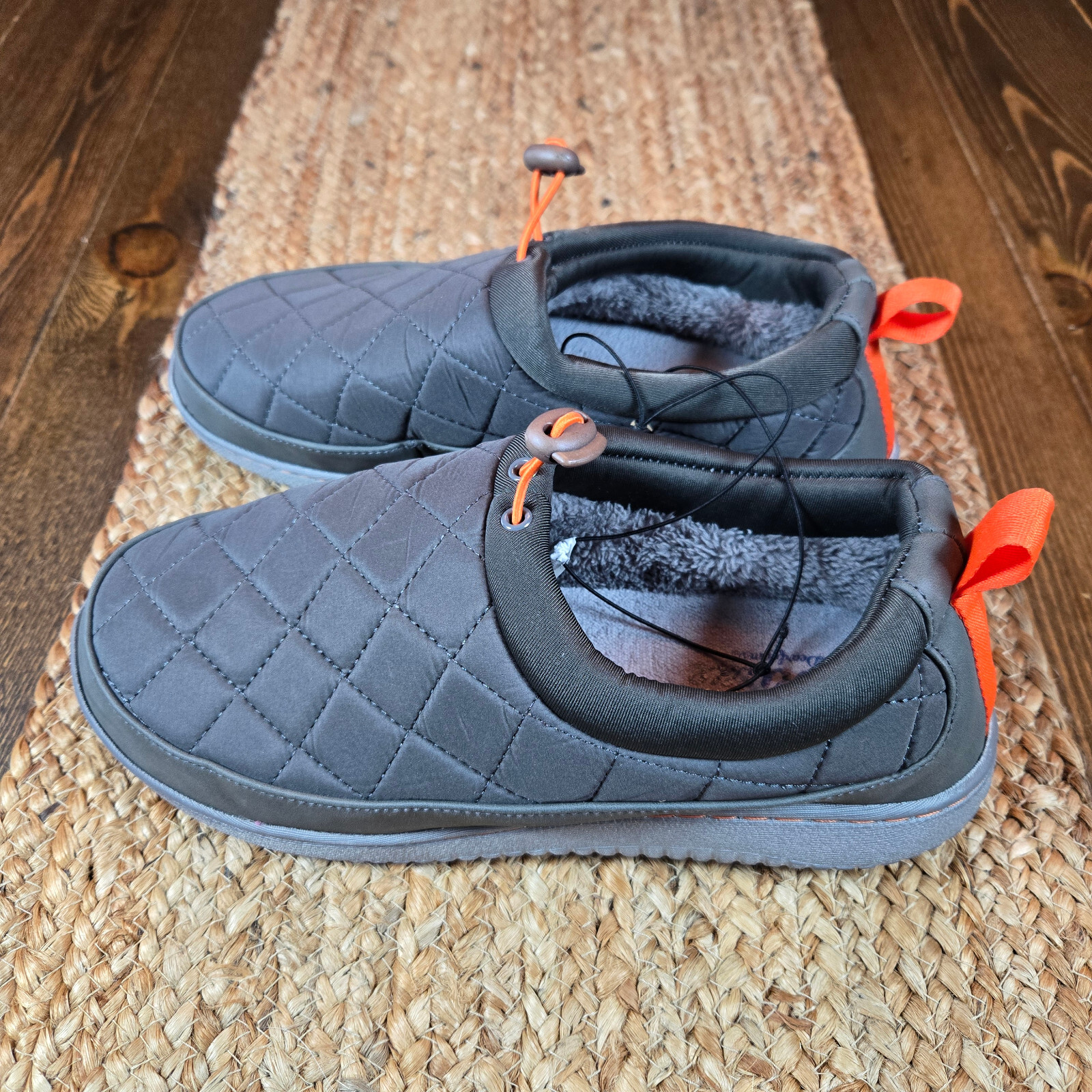 Dluxe Men's Corey All Day Slide Slippers Charcoal Gray