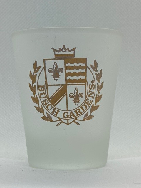 Busch Gardens Frosted Shot Glass