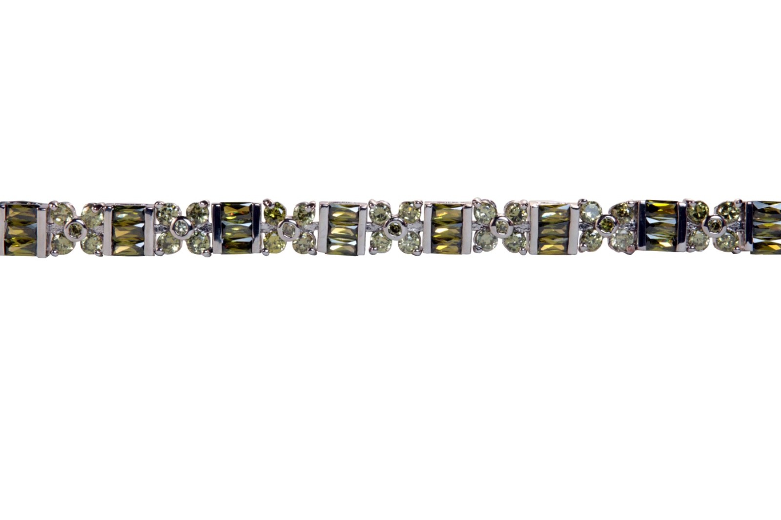 Jewelry Components Lengths no clasps - Sew On - (7) 12" Lengths Aztec Olive CZ