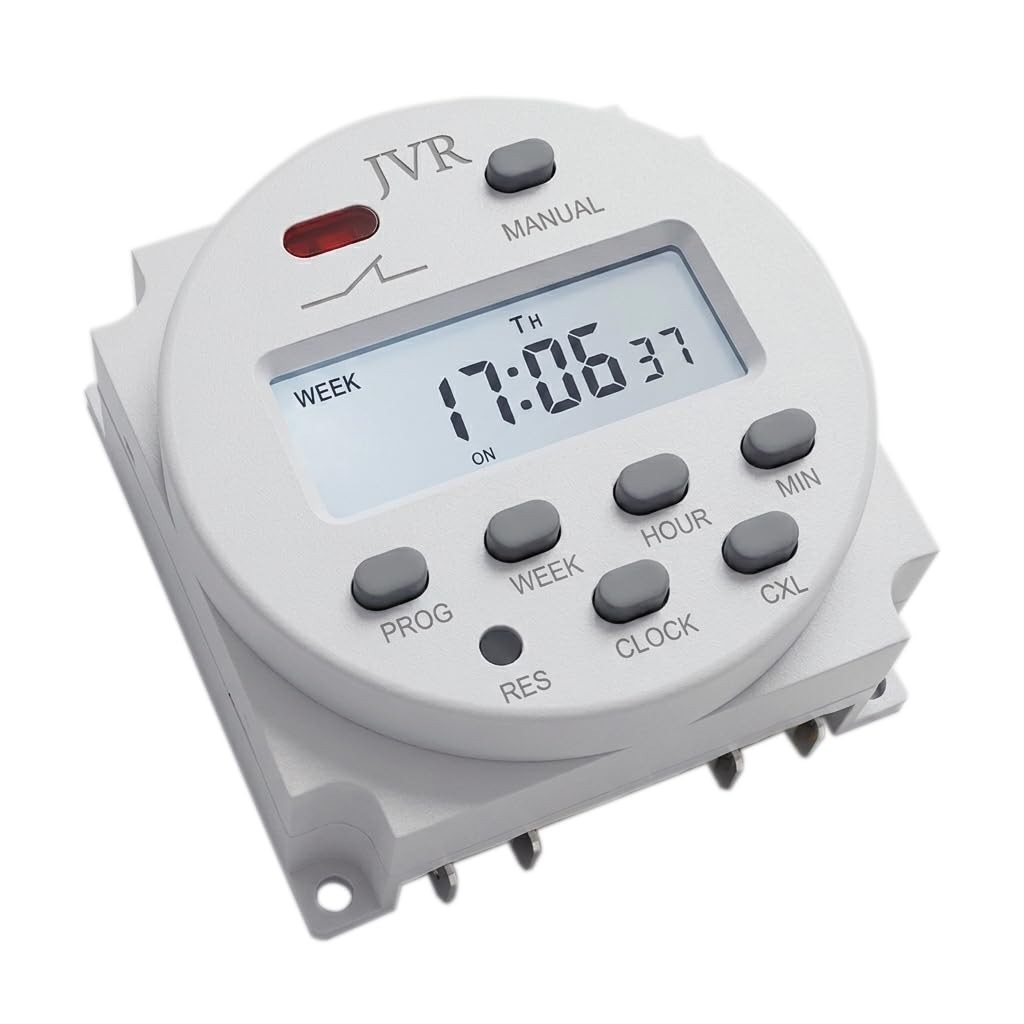 Programmable 12V Timer Switch - DC/AC/Solar Battery Relay, Auto On/Off Control