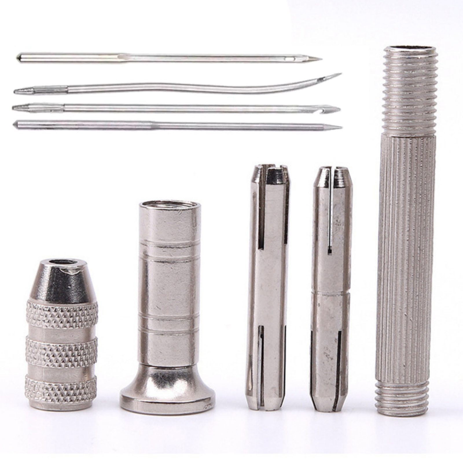 1 set Leather Sewing Awl Set Replaceable Shoes Repair Punch Stitching Needle