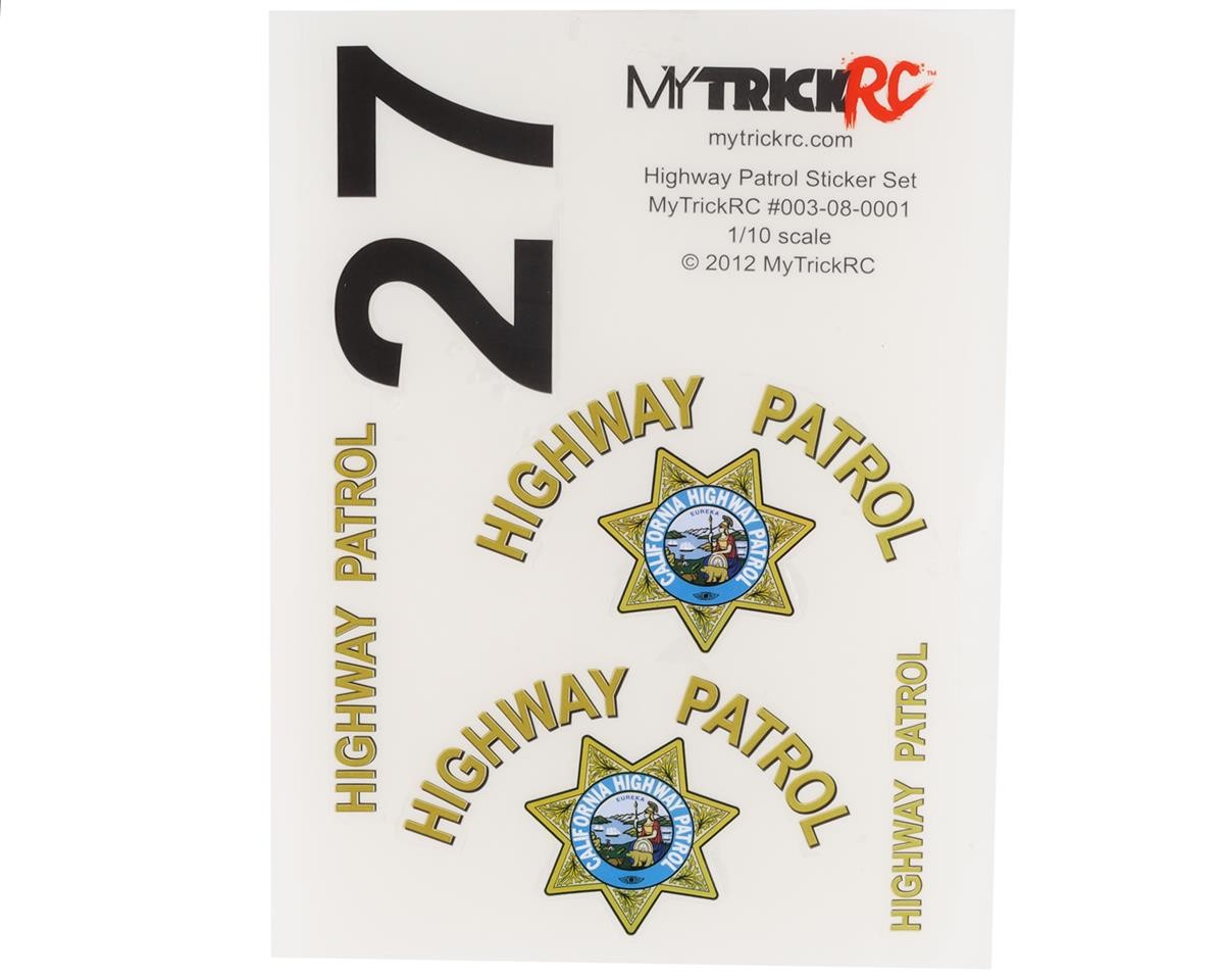 MyTrickRC CHP California Highway Patrol Decal Set [MYKST1]