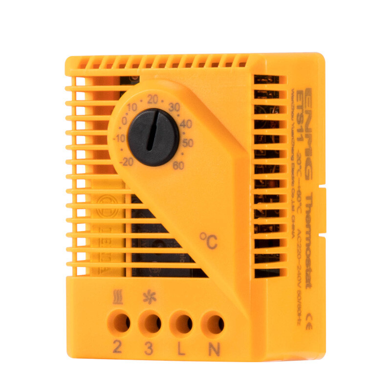 Industrial cabinet electronic temperature controller 200~240VAC ETS11 -20℃~+60℃