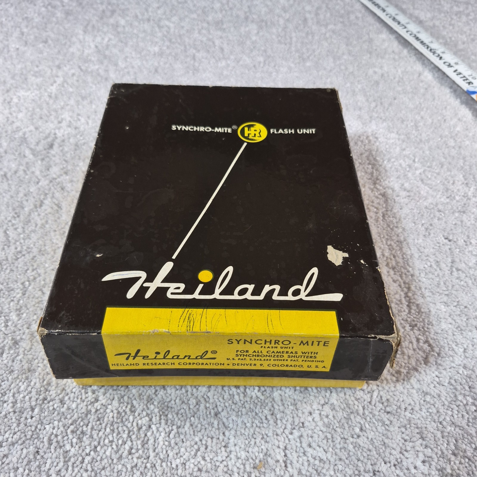 Vintage Heiland Synchro-Mite Honeywell Flash Unit Original Box Untested