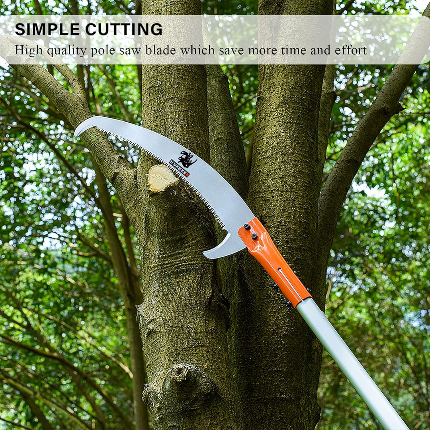 Tree Pruner Pole Saw Manual Extendable Long Tree Pruner Extendable，Pole Pruni...