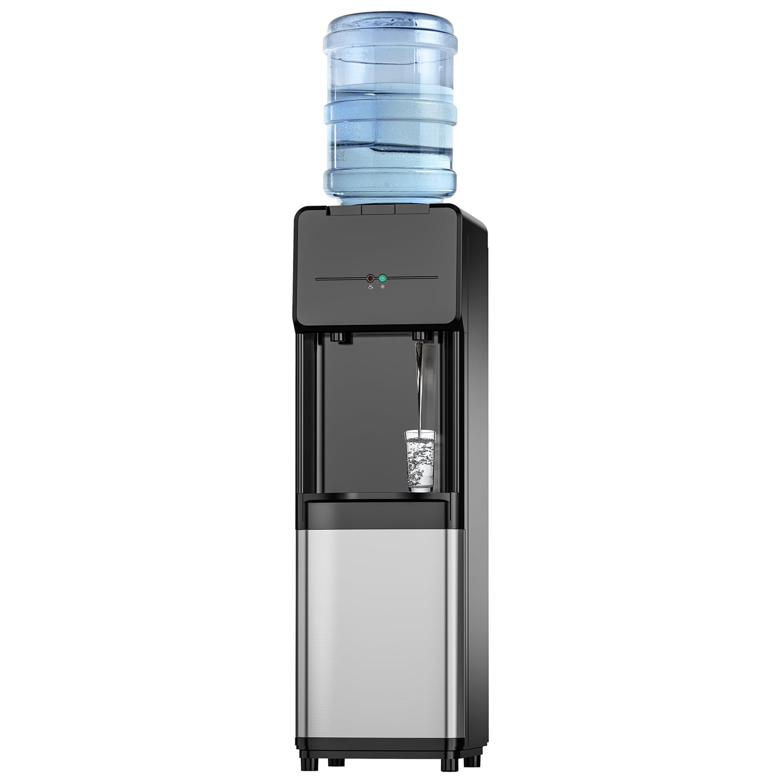 Euhomy Hot & Cold Water Dispenser, Top Loading Water Dispenser for 3 or 5 Gal...