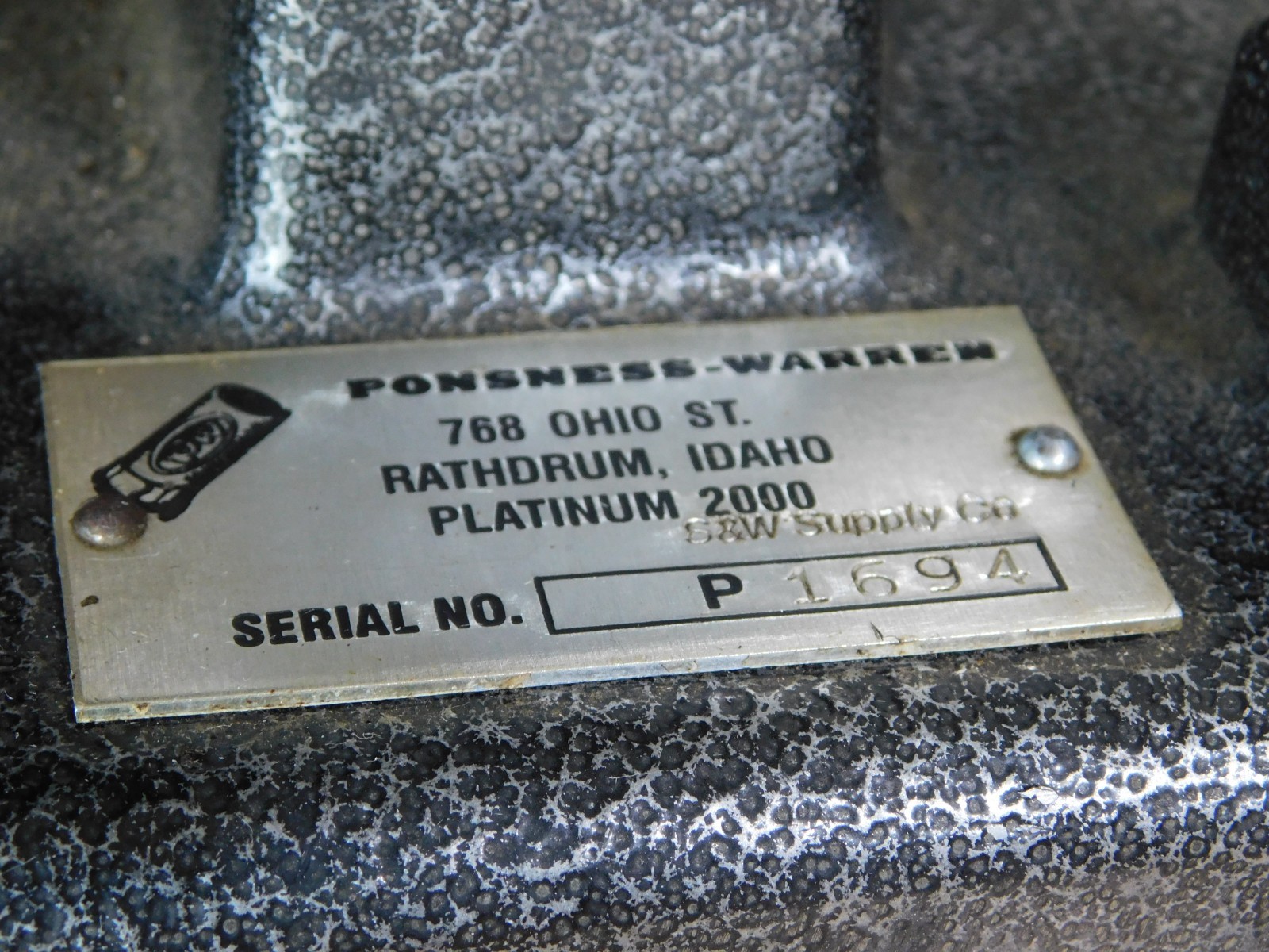 Ponsness Warren Platinum 2000 Reloading Reloader Platform, 4/73