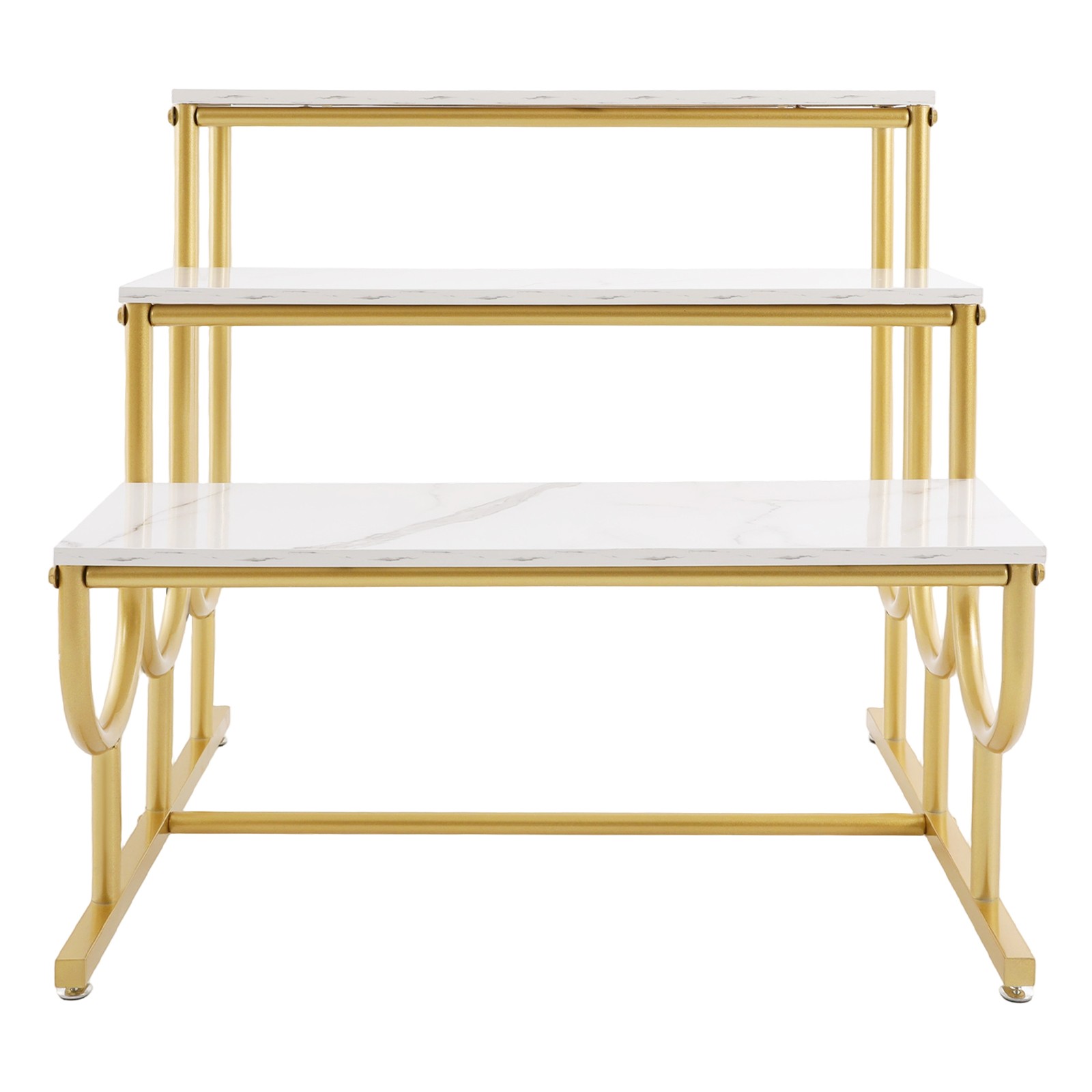 Shoe Display Table, 3 Tier Heavy Duty Display Stands, Standing Display Shelf
