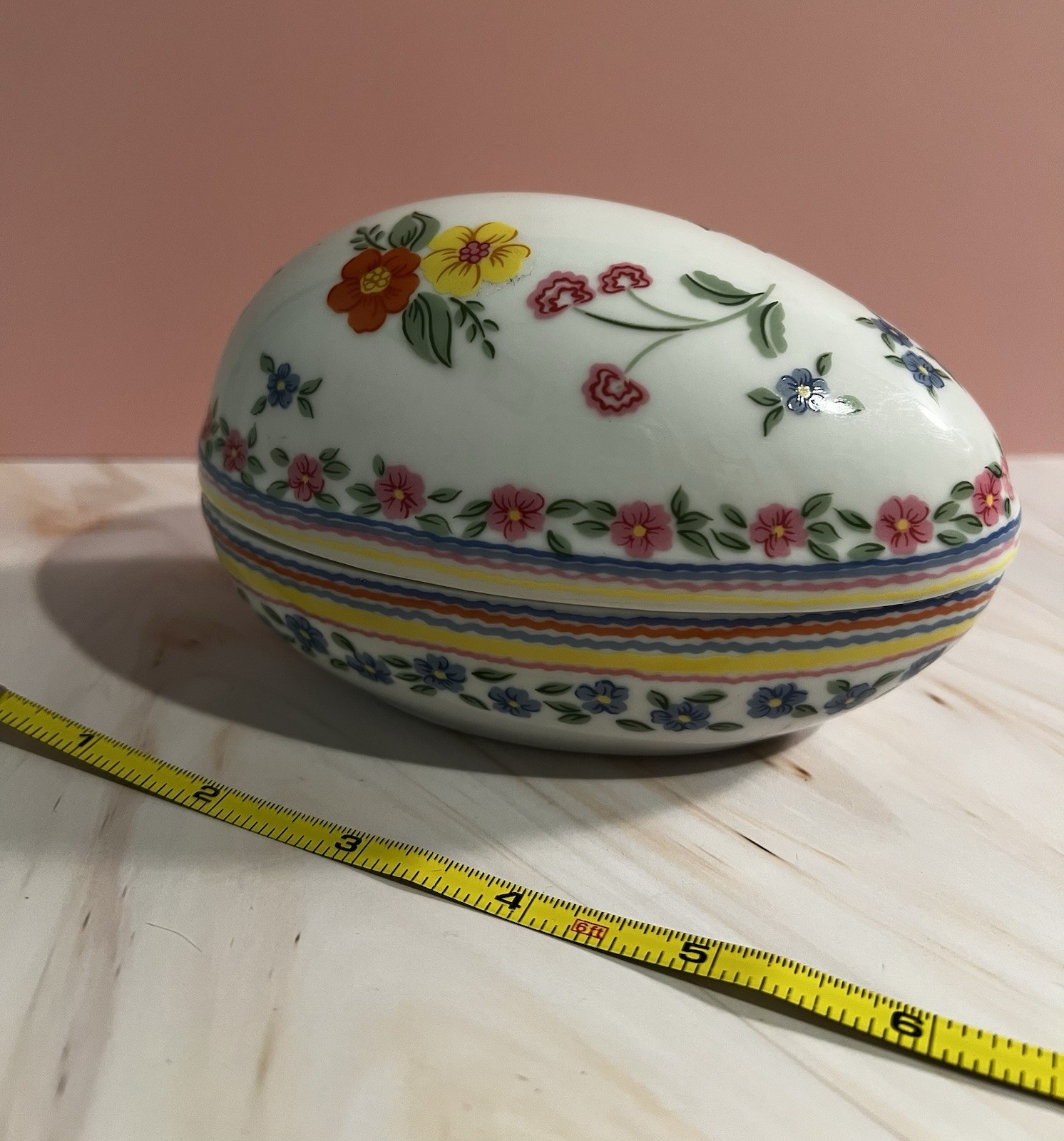 vintage "Romance" ceramic trinket box designed by Gail Levites