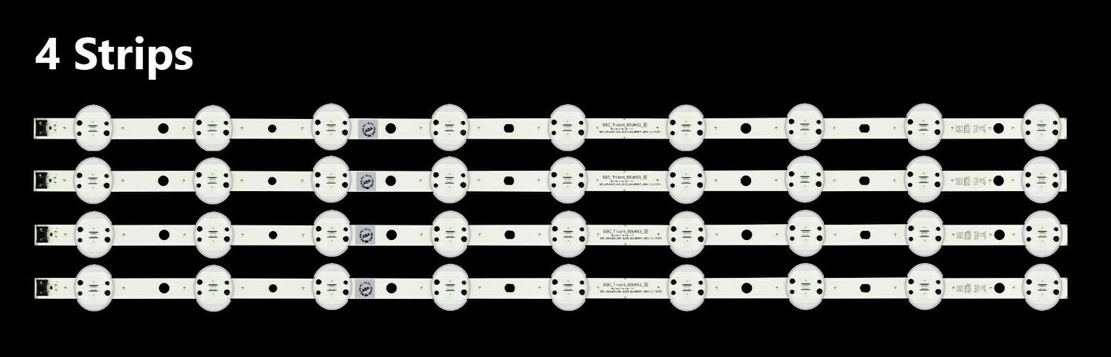 65UK63/65 (4) LG 65UM6900PUA 65UN6950ZUA Backlight Strips Full Set  SSC TRIDENT