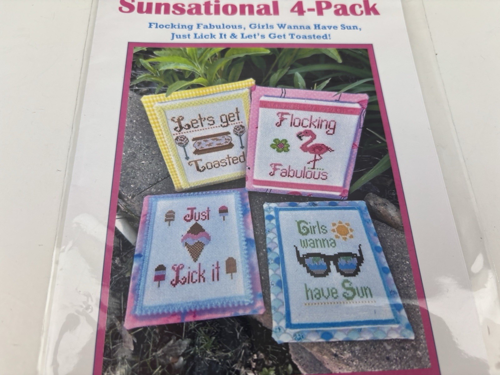 Pickle Barrel Designs Sunsational 4 Pack Counted Cross stitch pattern 3S