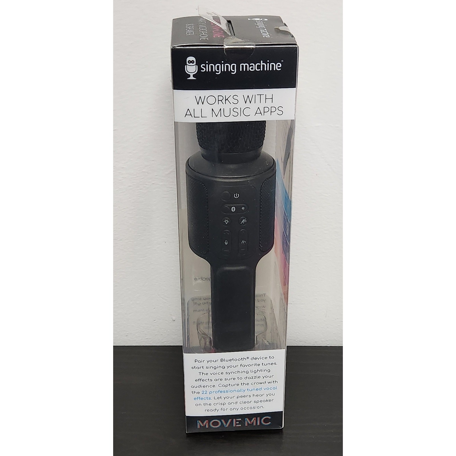 New Move Mic by Singing Machine Bluetooth Karaoke Microphone