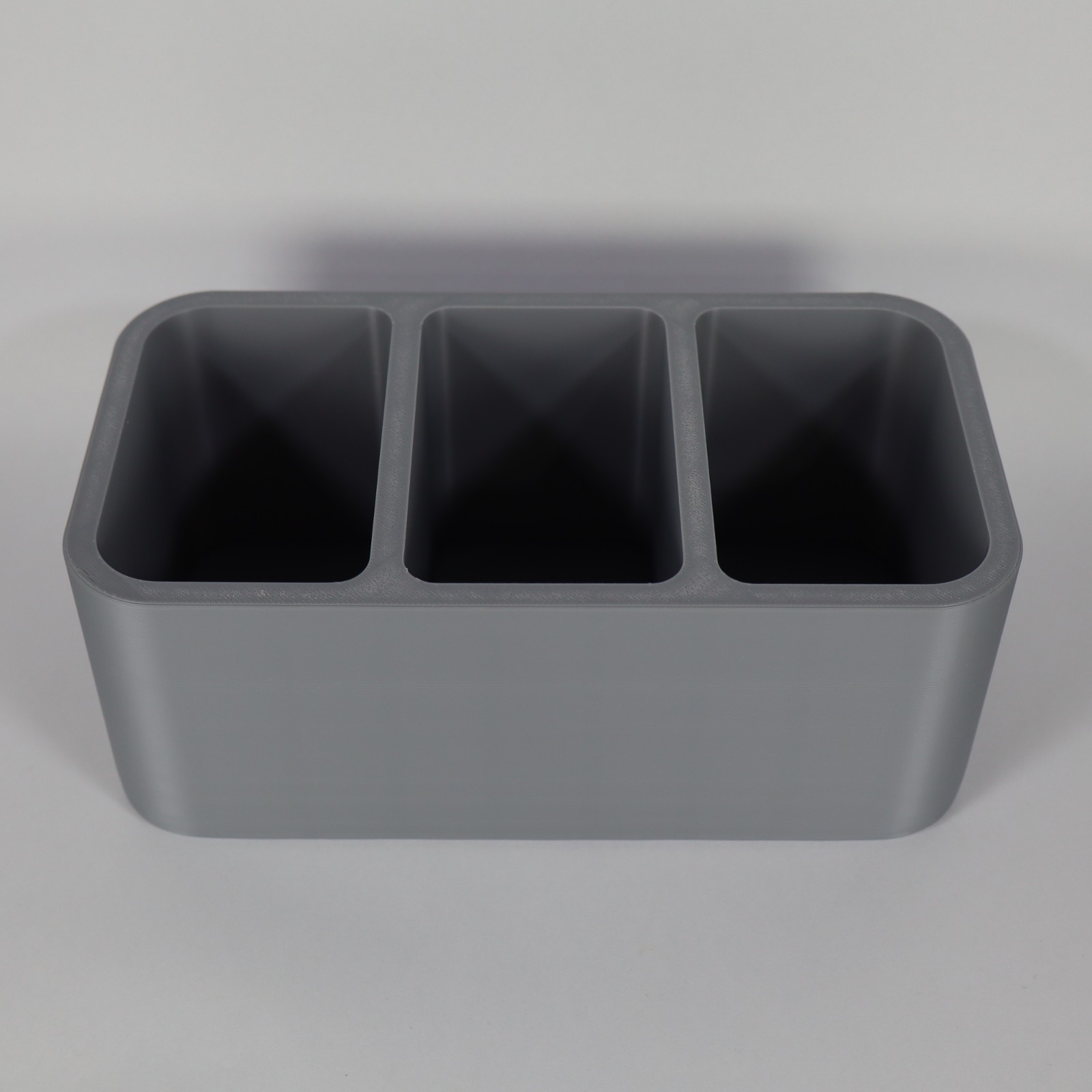 Remote Control Holder / TV Remote Caddy / Desktop Organizer - Holds 3 Remotes