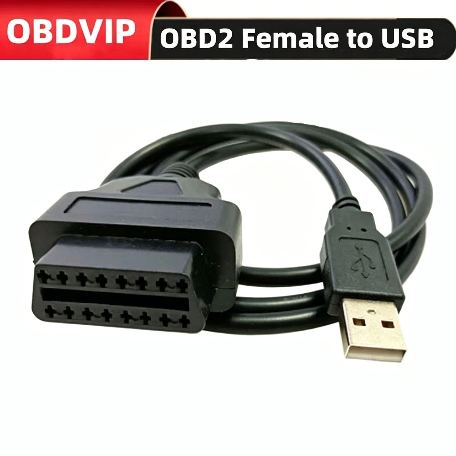 16Pin OBD2 To USB Port Charger Adapter Cable Connector Diagnostic Tool