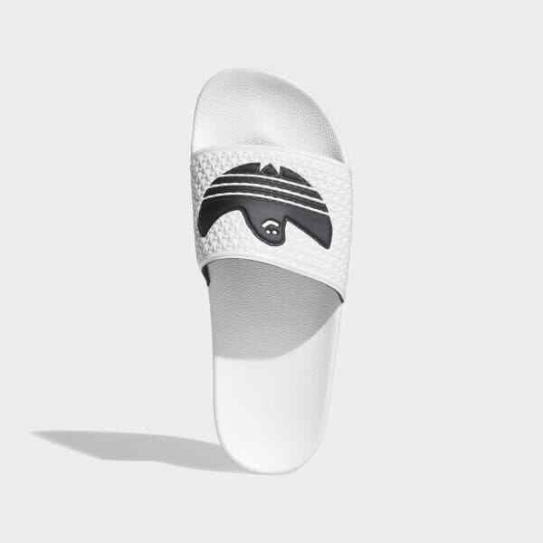 NWT_ Adidas x Mark Gonzales Shmoofoil Slide White FY6848 Ghost Sandals