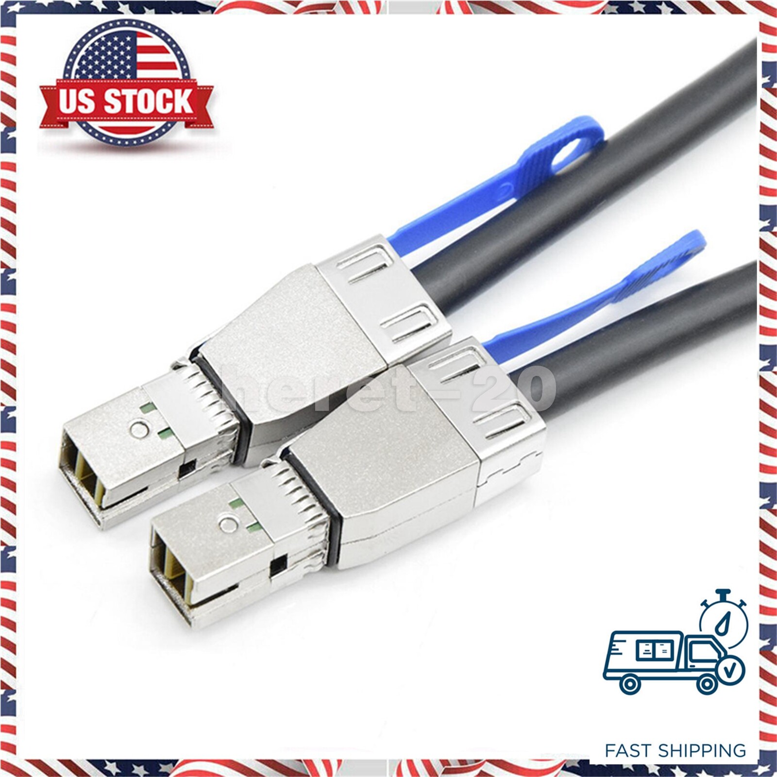 12Gb/s Mini SAS Cable External SFF-8644 to SFF-8644 SAS HD Cable 1 Meters 3.3FT