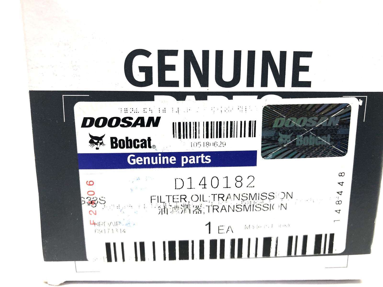 Doosan Oil Filter For Bobcat D140182 NOS