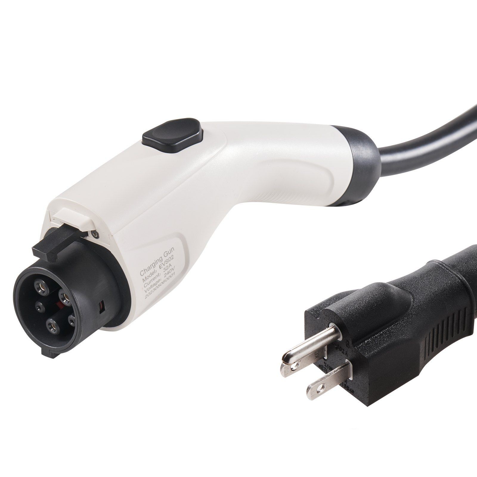 Adjustable Current EV Charger 16A 28ft 120/240V NEMA 6-20P Portable J1772