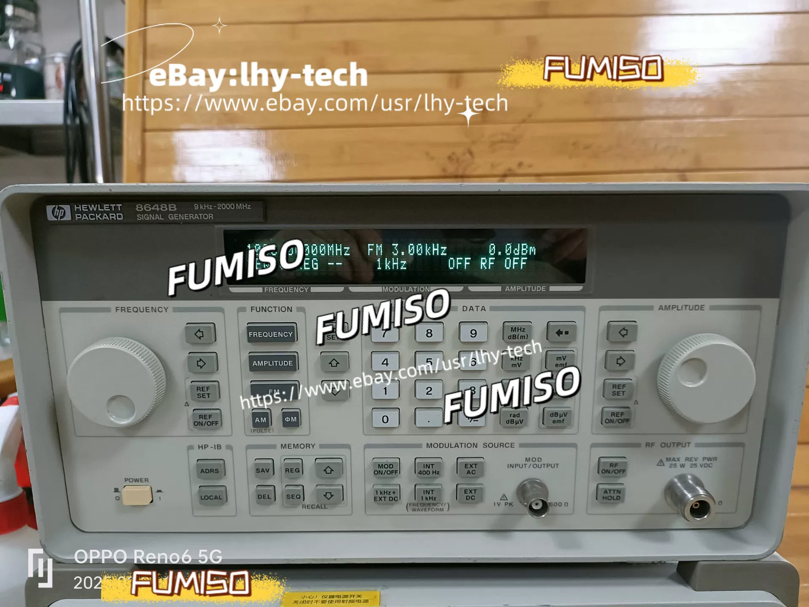 KEYSIGHT HP Agilent 8648B Signal Generator Frequency 9 kHz- 2 GHz free shipping&