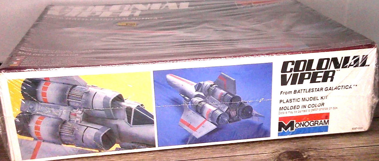 Monogram model kit Colonial Viper from Battlestar Galactica sealed kit 1978
