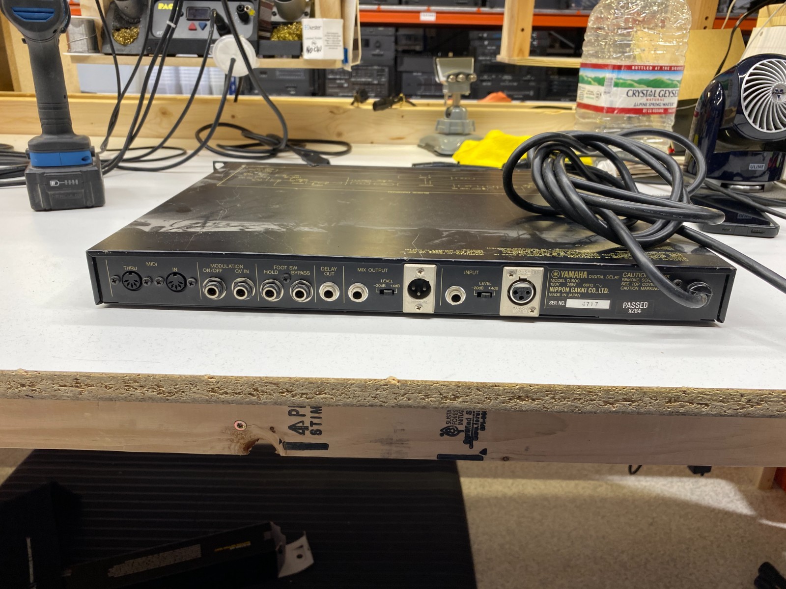 Yamaha D1500 Digital Delay Vintage 19" Rack Effect