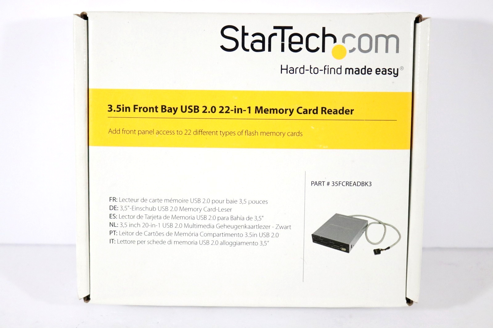 StarTech Memory Card Reader 3.5" Internal Multi-Card Reader 22-in-1 SD/Micro USB