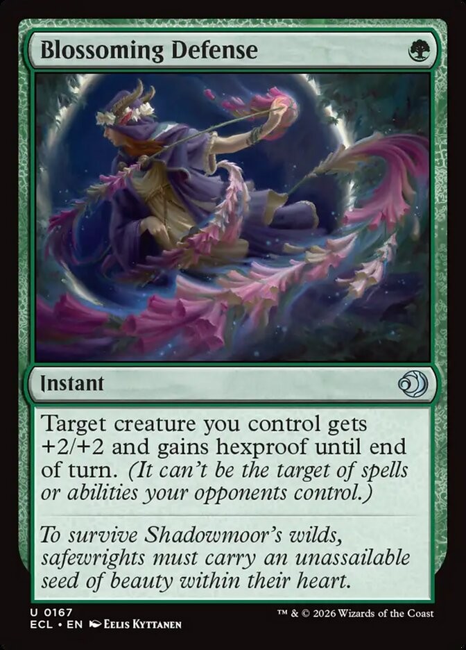 MTG Lorwyn Eclipsed U Blossoming Defense #0167 PLAYSET 4X X4
