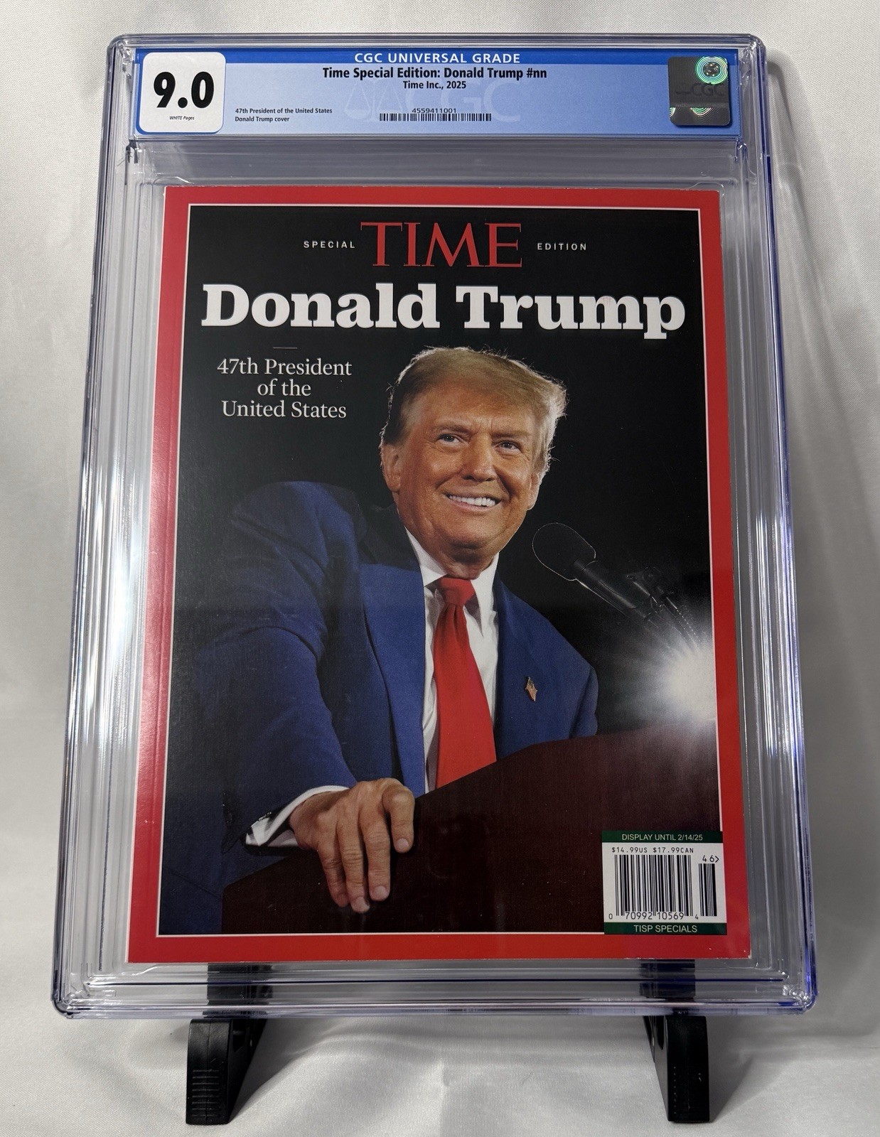 2024 Time Special Edition Donald Trump 47th President of the USA CGC Graded 9.0