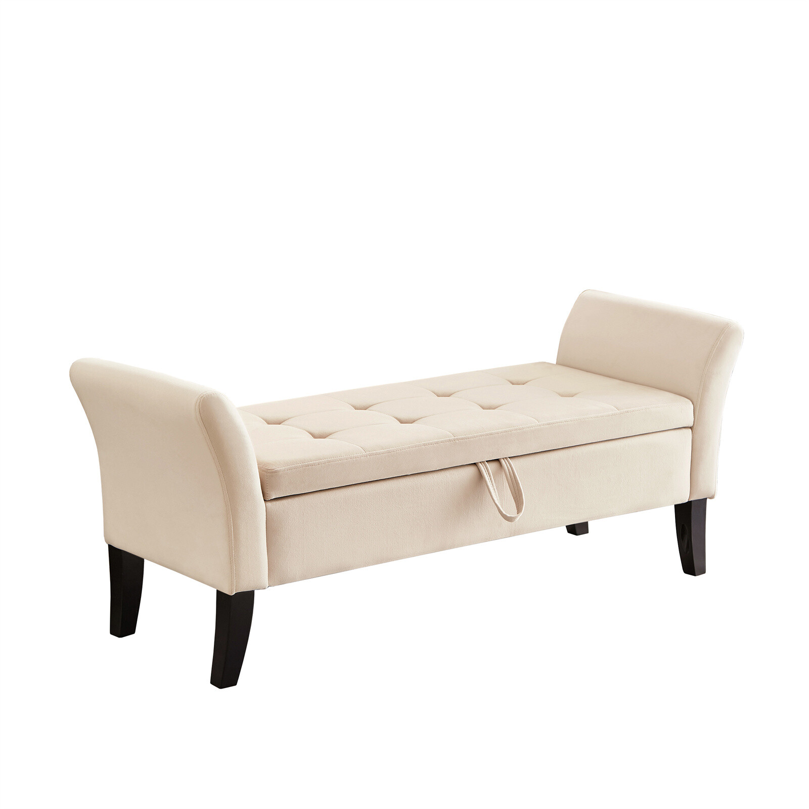 Modern Bed Bench Sofa End Bed Tool Footrest Storage Ottoman For Bedroom Home