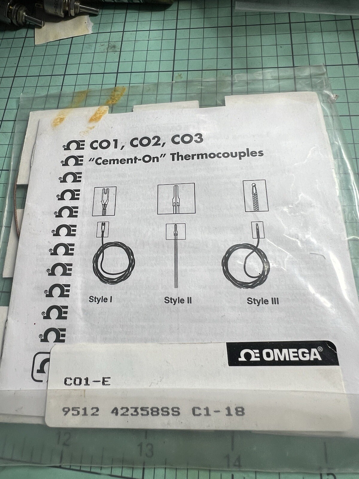OMEGA ENGINEERING CO1-E Thermocouple