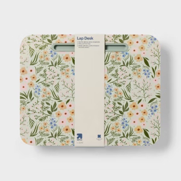 Floral Lap Desk with Handle - 2.25in H x 18.9in W x 14.96in D