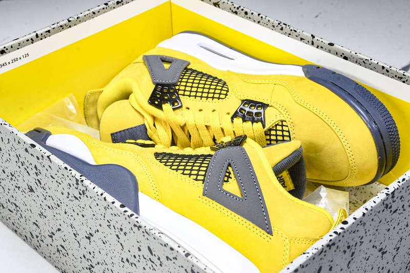 CT8527-700 AJ 4 Retro Lightning Men's Size 4-13