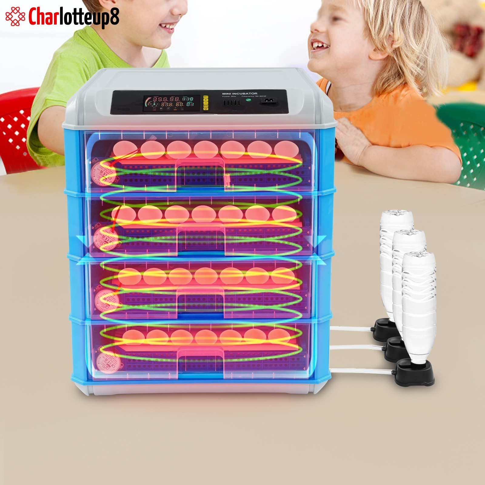 Egg Incubator Large Hatcher Machine with Automatic Eggs Turning for Chicken Duck