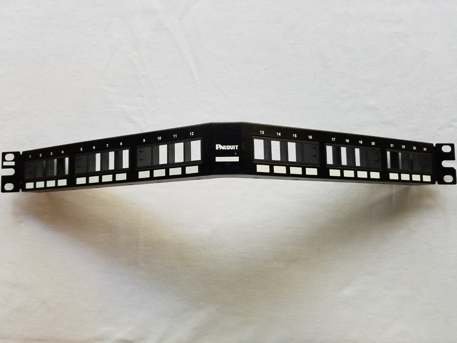 24-Port Panduit Patch Angled Panel 1 RU